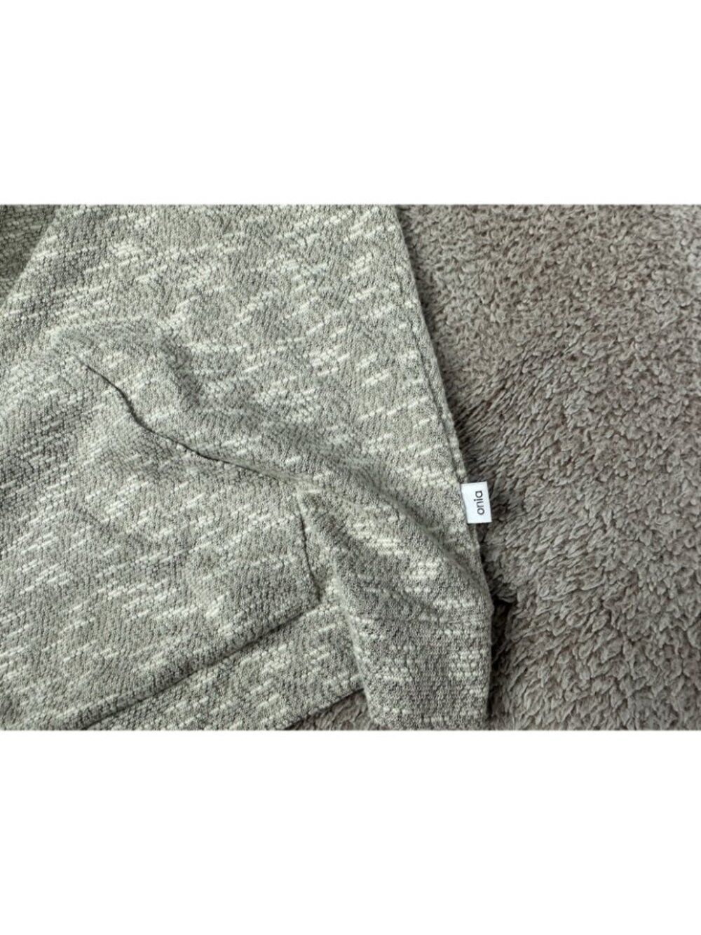 ONIA Hoodie Mens Large Beige Heather Cotton Henley Pullover Swester Tan - Picture 7 of 12